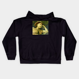 The Old Aussie Digger ~ oil Kids Hoodie